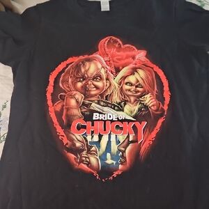 Bride of Chucky Ladies Black T-Shirt